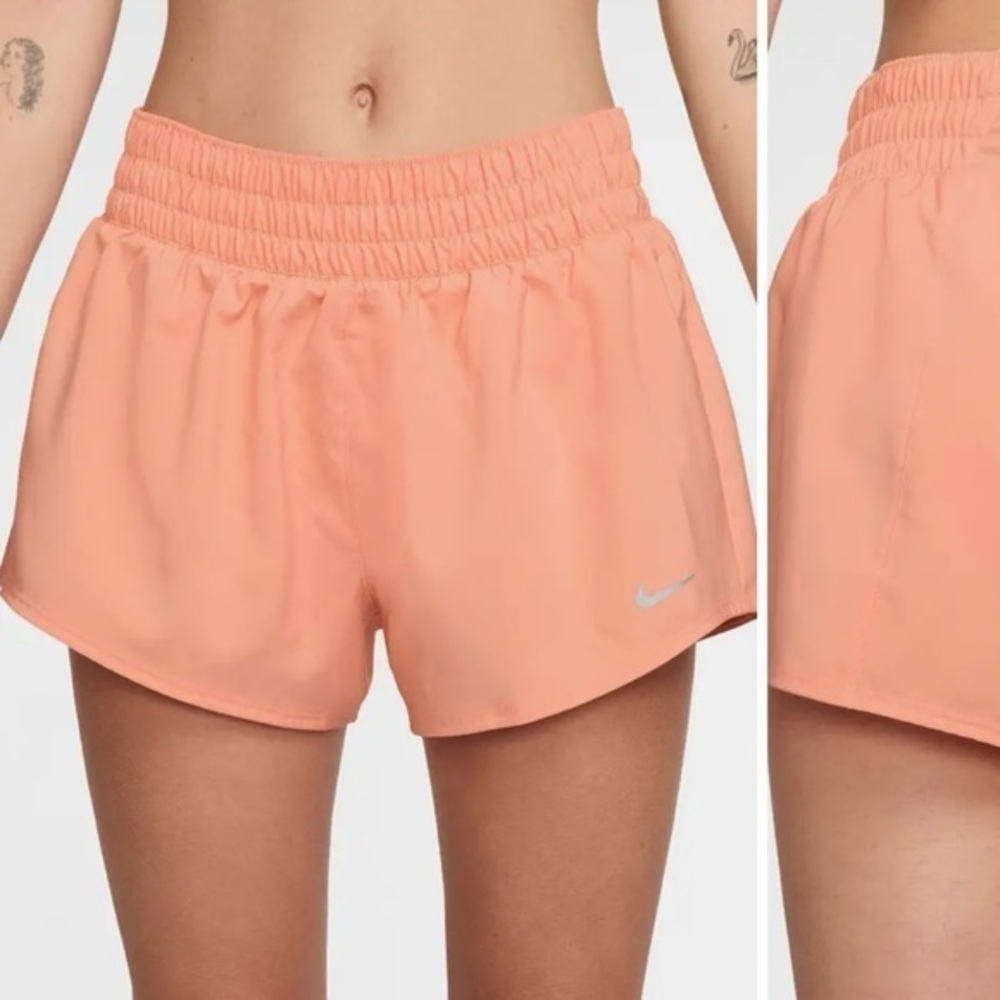 Nike Dri-FIT Mid-Rise 3-Inch Brief-Lined Shorts in 844 Aprtag/Refsil Size L